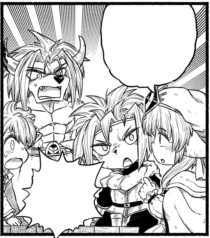 第15話制作中…しばらくお待ち下さい。
アルドとザンマの髪型がだんだん似てきちゃってる…。 