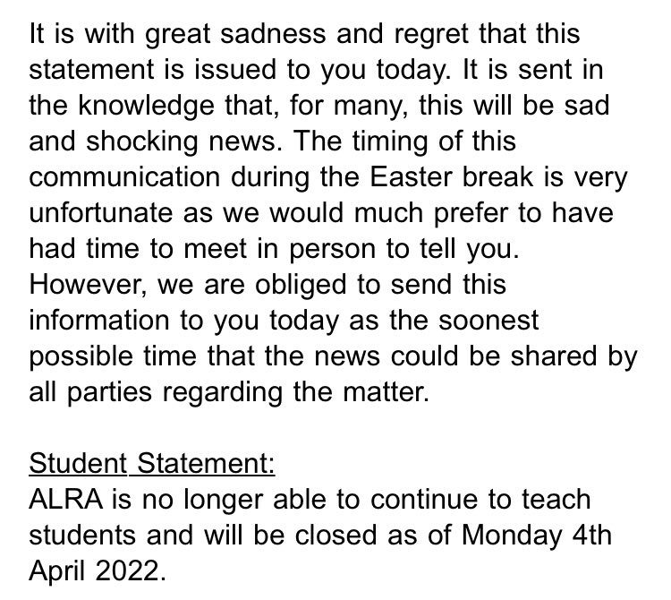 RonanCraith's tweet photo. It’s a punch in the gut to wake up on a Monday morning to the news that Alra is shutting its doors via email. I don’t know what’s gonna happen exactly, but much love to everyone, it was great to work with such wonderful individuals 💚 https://t.co/qpBRXBGN4W