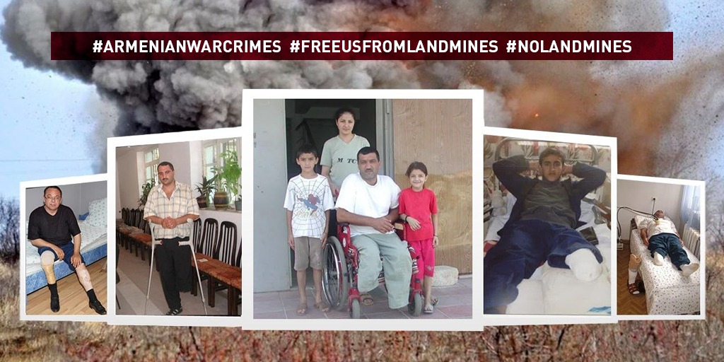 AsimBiyev's tweet photo. #MineAwarenessDay #ArmenianWarCrimes #FreeUsFromLandMines https://t.co/5VmW2mr9pI