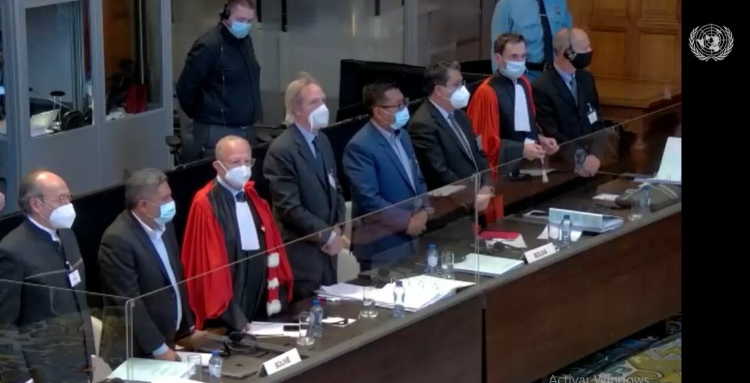 Mariana_NPaez's tweet photo. Last Friday the public hearings of @CIJ_ICJ of the Dispute over the Status and Use of the Waters of the Silala (#Chile v. #Bolivia) began. This is definitely one of the most important cases of #internationalwaterlaw. 
Watch live on @UNWebTV
#water #interntionallaw #environment https://t.co/sKsNvtwQOK