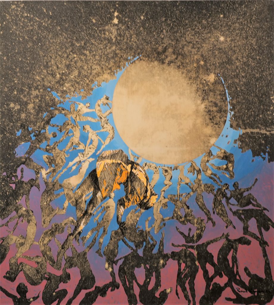 asakan_art's tweet photo. #UneOeuvreUnJour
« La Danse de la Nouvelle Lune », 2021
Javel et Acrylique sur jean's, 100x90 cm.
By Pascal Konan (Né en 1979 à Abidjan/Côte d'Ivoire – Vit et Travaille à Abidjan/Côte d'Ivoire)
#Asakan #contemporaryart #contemporaryafricanart #PascalKonan #exposition #Africa https://t.co/ISOVjKWh7q