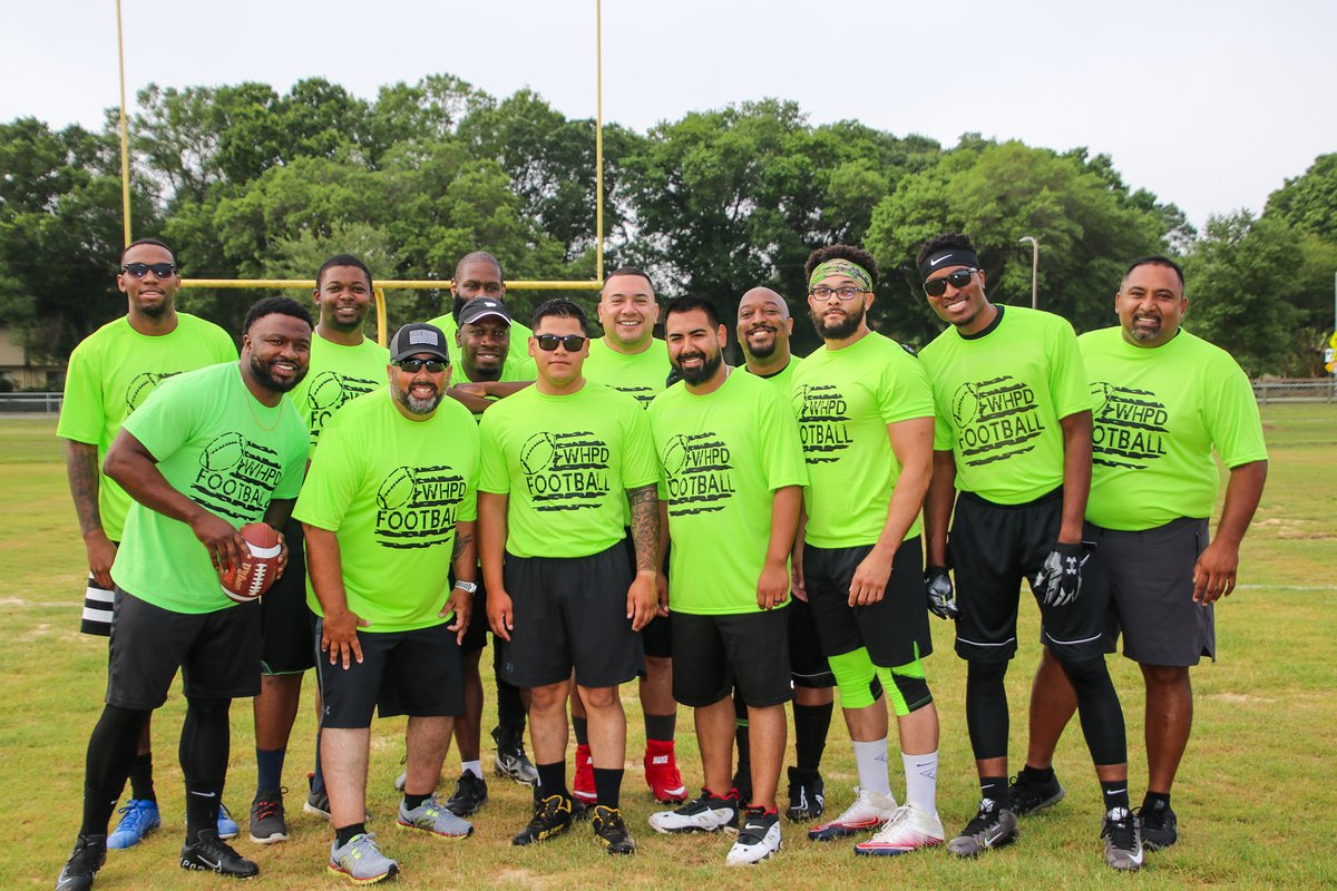 LakelandPD's tweet photo. Team #LakelandPD once again took home the hardware at the 2nd Annual Battle of the Badges Flag Football challenge after battling PCSO in the final round! 
We want to thank @LakelandFD, @WHPoliceDept, and @PolkCoSheriff for participating, all benefitting Lakeland PAL. https://t.co/6nwoVswWHz