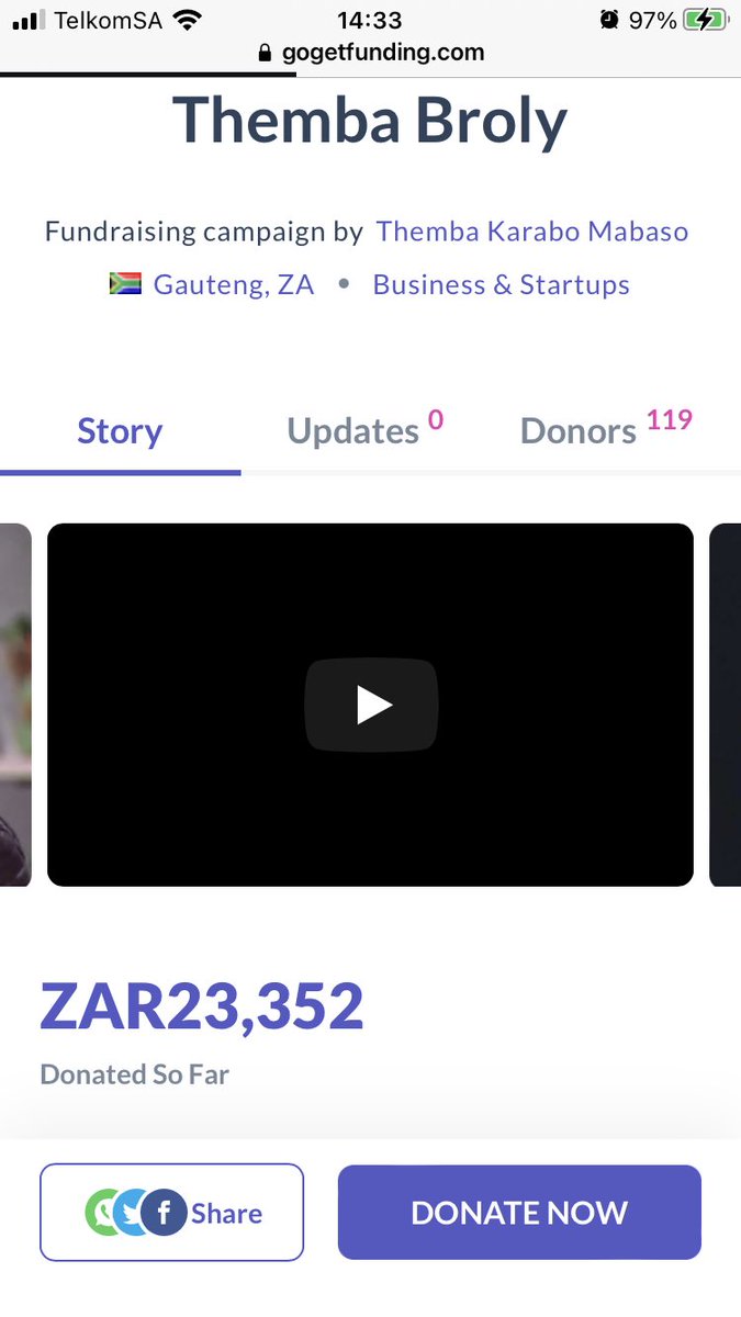 ontiretse27's tweet photo. UPDATE: just in less than 24 hours, Our Capitec is sitting on 20k and our Go Fund sitting on 23k…. GhostNation  you are doing well and your love is felt… lets keep on Gifting Themba, your R100 goes a long way🙏🏼❤️ #GiftThemba #ThembaTheGhost𓃵 #ThembaBroly #BBMzansi https://t.co/zRCQU6TMv7