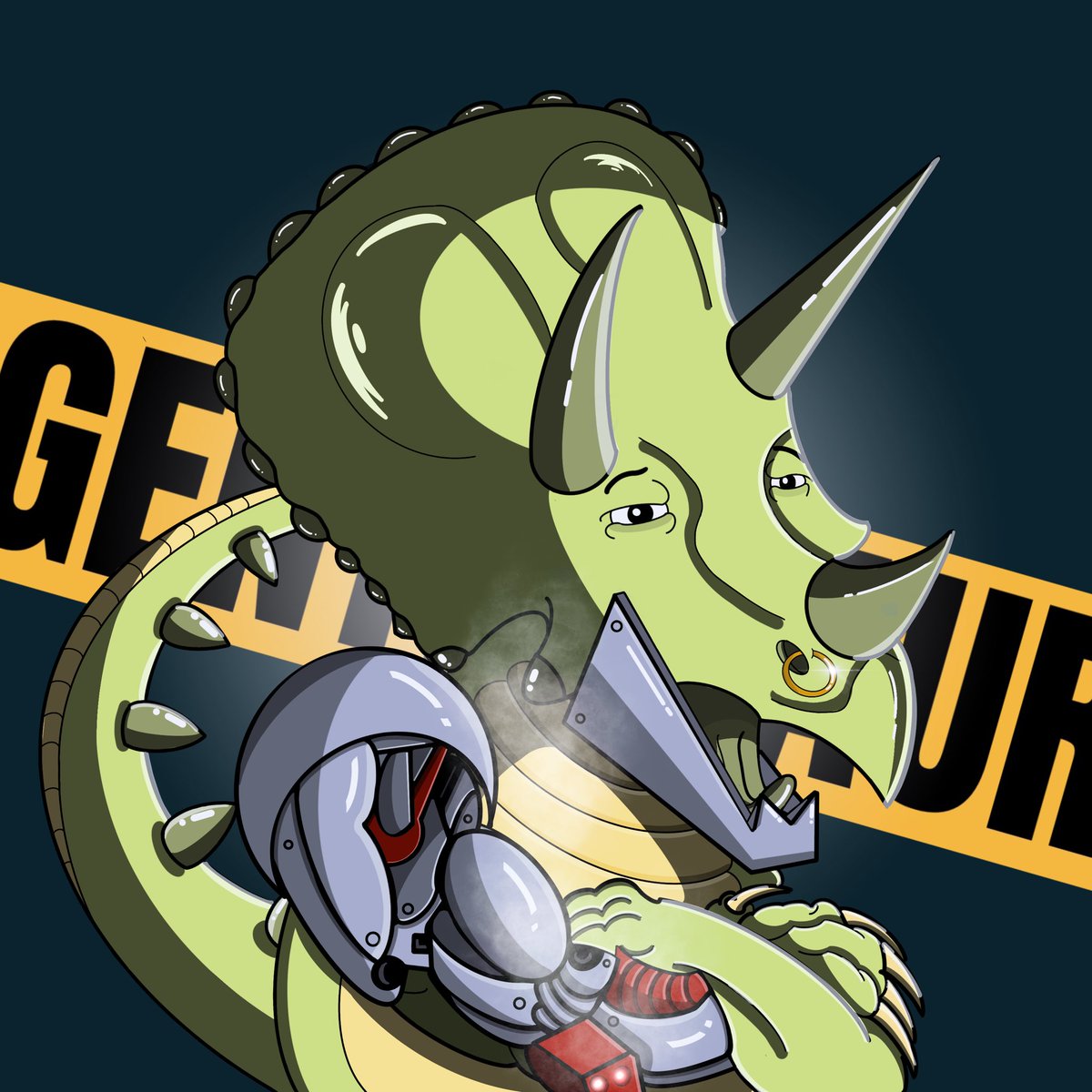Ladies and Gentelmen, 🔥 as You already can see, horizon shows more and more Dino heros. Follow and choose Yourself from another dimension. And whats the most important, Stay gentelman, be GentelZaur 🎩 #blockchain #NFTGiveway #OpenSeaNFT #NFTdrop