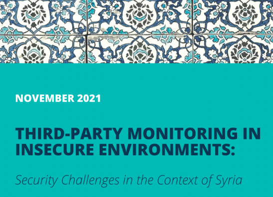 TrustConsultDev's tweet photo. What risks and security challenges do #thirdpartymonitoring actors face in insecure environments? How can some of those risks be mitigated?

Find out more in our lasted report: https://t.co/9c7rYGJiLM

#riskprevention #mena #monitoring https://t.co/4aoBHXz581