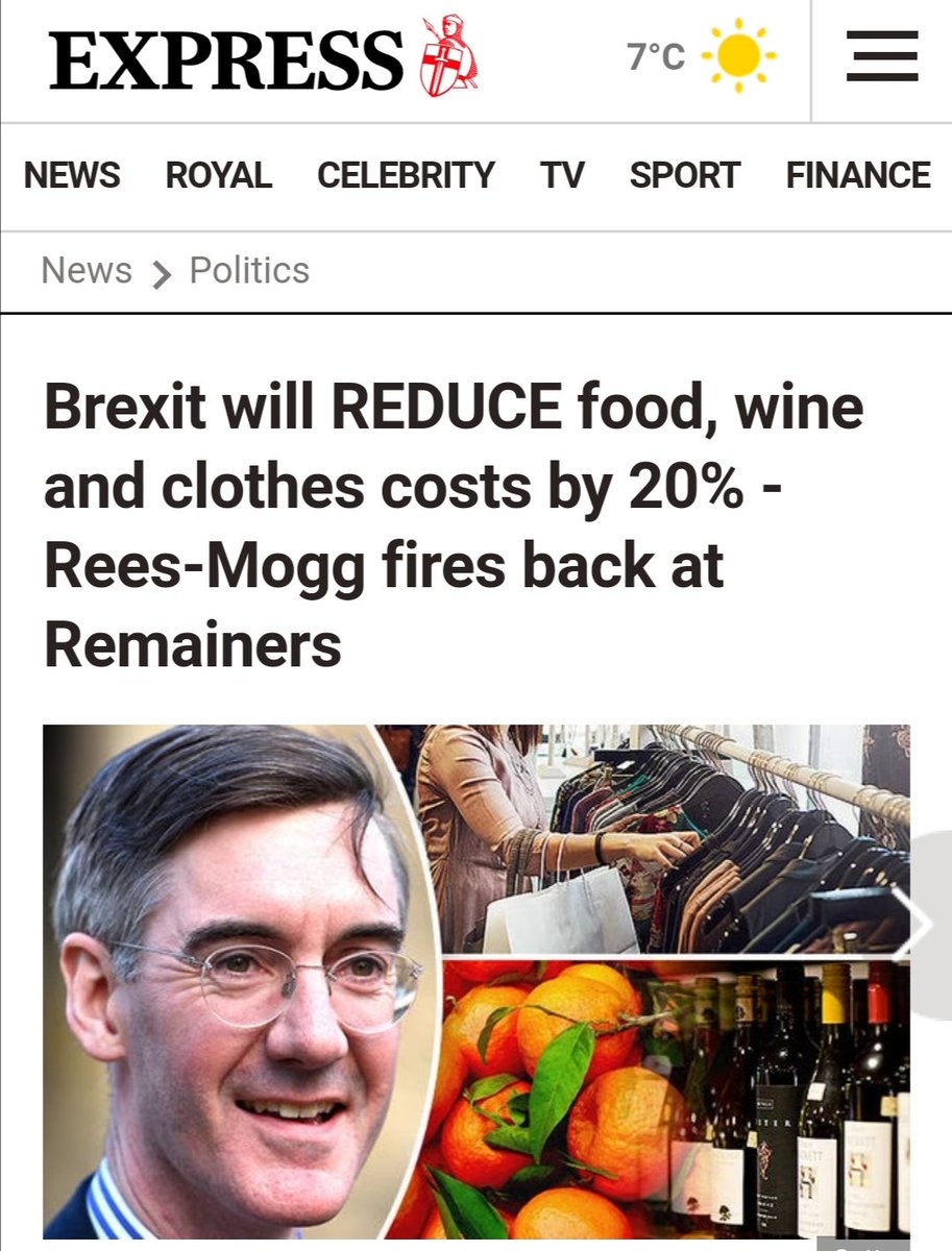 SkewSmug's tweet photo. Haunted Edwardian catheter Rees-Mogg when asked about his claim that food, clothing energy etc. would be cheaper after Brexit: "What we said was we'd be able to cut VAT on fuel".

Sure about that, you crusty Victorian wank sock? https://t.co/aKzK75KgZz