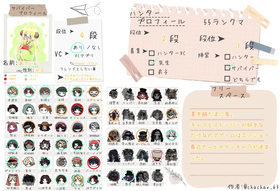 第五人格 自己紹介カードの作り方や書くべき内容は 手作りのポイントを紹介 アイデンティティv 総攻略ゲーム