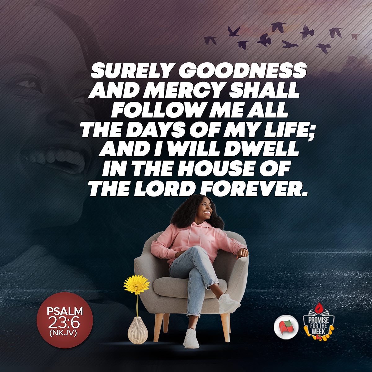 TFOLC's tweet photo. God’s goodness and mercy follows us throughout the week and beyond and His presence shall be our dwelling place.

Give Him thanks!

#PromiseForTheWeek #AboundingGrace #TFOLC #FountainOfLife https://t.co/WIxxqhjMqe