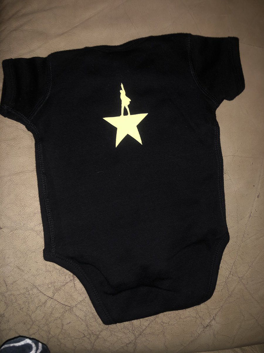 @vixey_voter Look what I bought at @HamiltonMusical last night for my friend’s new baby girl…

#HamiltonOnesie #CuteOverload