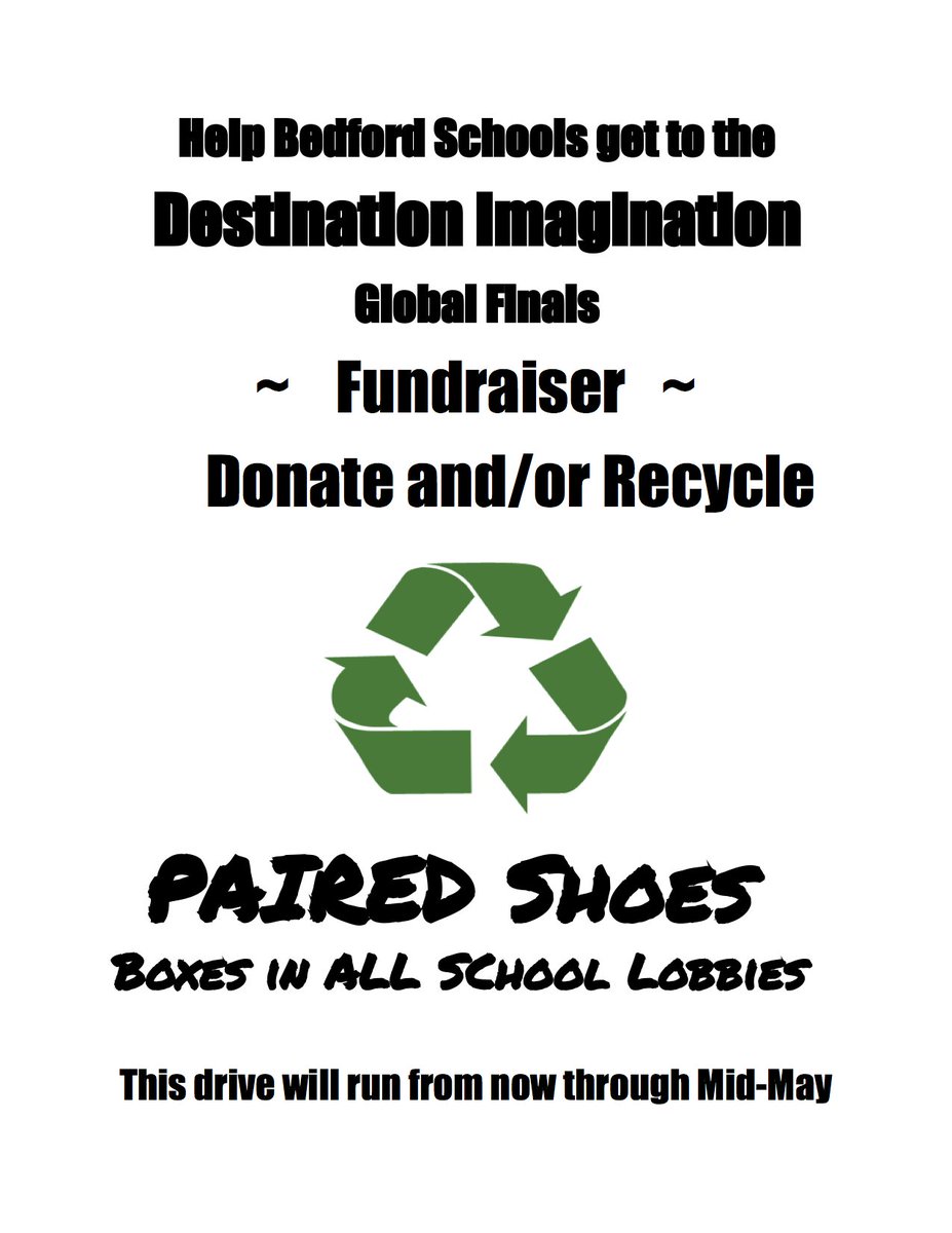 MISMustangs's tweet photo. Help support Bedford's DI teams with shoe donations https://t.co/Nb0dyPbwyo