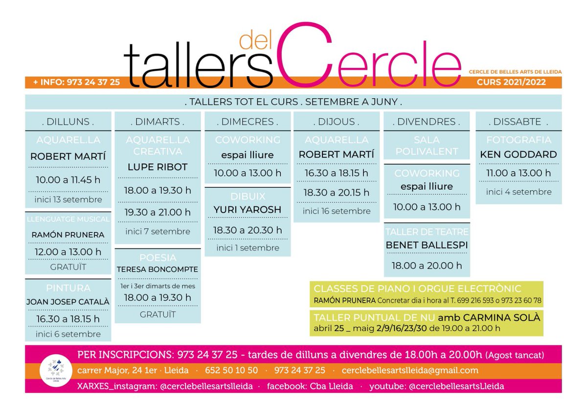 Cercle Belles Arts de Lleida tweet media