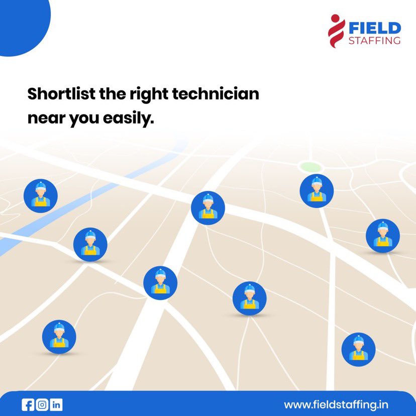 FieldStaffing's tweet image. Still searching for a technician near you? The search ends here. 
Register on FieldStaffing and Find the right technician: bit.ly/3vLDv8I

#business #fieldstaffing #staffing #technicianjobs #hiring #hiringnow #customer