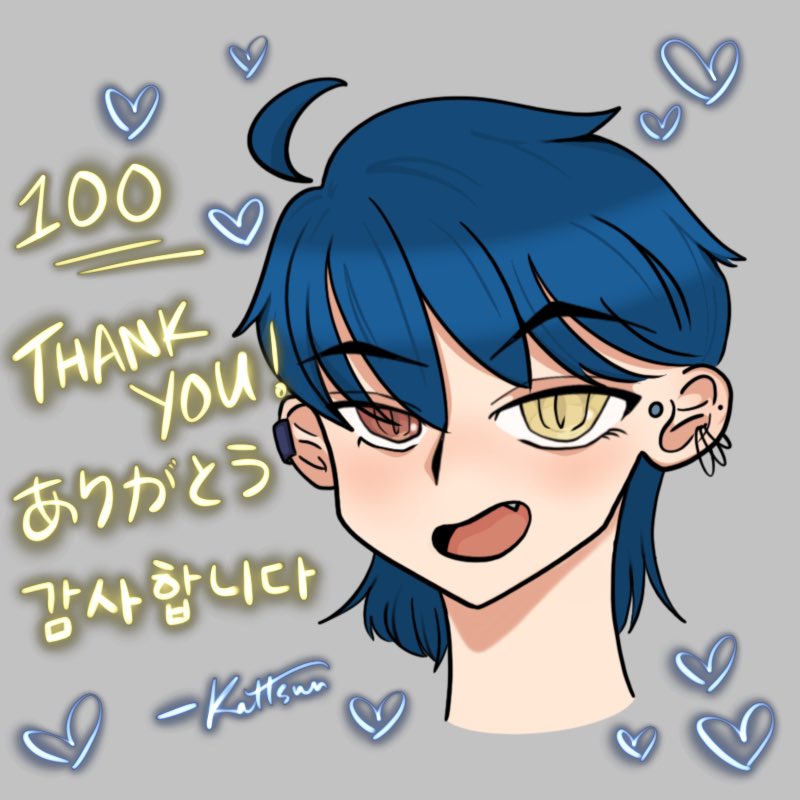 kattsun404's tweet photo. thank you to everyone who showed interest in my first steps as a vtuber! i drew this in 30 minutes to show my gratitude 🥵
•
hope to see you at 200! 
ありがとう🤍
감사합니다💙
#vtuber #vtuberuprising #envtuber #vapractice #vtuber準備中 #新人vtuber #브이투버 #thankyou https://t.co/JpPYaGoUq4