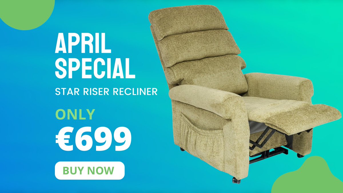 BeechfieldHC's tweet photo. At only €699, the Star Riser Recliner represents great value for money.

Check it out here 👉 https://t.co/5QWepkFmTE

#Sales #AprilSpecialOffer https://t.co/iM5WIrHqTY