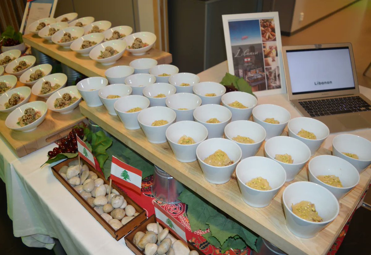 TAMK's Hospitality management students organized an international food market on Friday as part of their studies. Students served two or three dishes from different countries. I got to enjoy all the delicious dishes and my own favorite was the Spanish tomato soup.