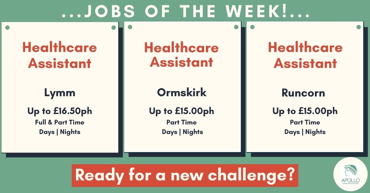 ApolloHHC's tweet photo. If you're looking for a rewarding role in healthcare where you can work 1:1 or 2:1 with clients and make a real difference to their lives, we'd love to hear from you!
#HealthcareJobs #LymmJobs #RuncornJobs #OrmskirkJobs @JCPinMerseyside @JCPinLancashire @JCPinCheshire #jobs https://t.co/tG1TcyZUeU