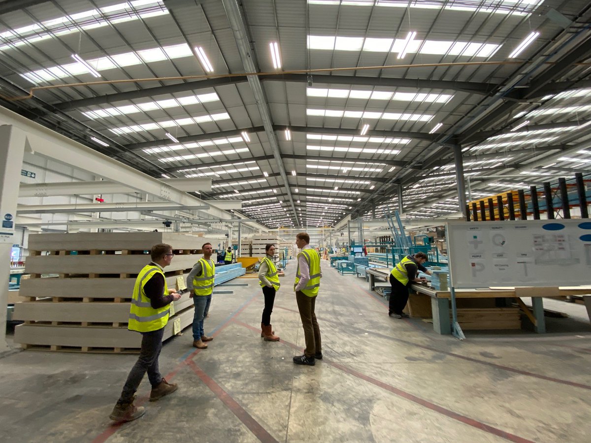 ECE Planning were given a fascinating tour of the TopHat modular housing factory last week with our clients BoKlok UK.
 
We learned a lot about the incredibly efficient and sustainable approach to delivering high-quality modular homes. #modularhousing #factorytour #sustainability