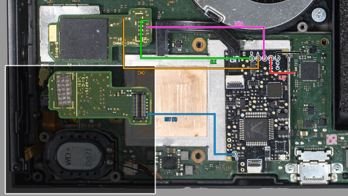 Clari(not) clean mod スイッチ増設 Clearer schematic on how to use the OLED V3 chip on V2 Switch.