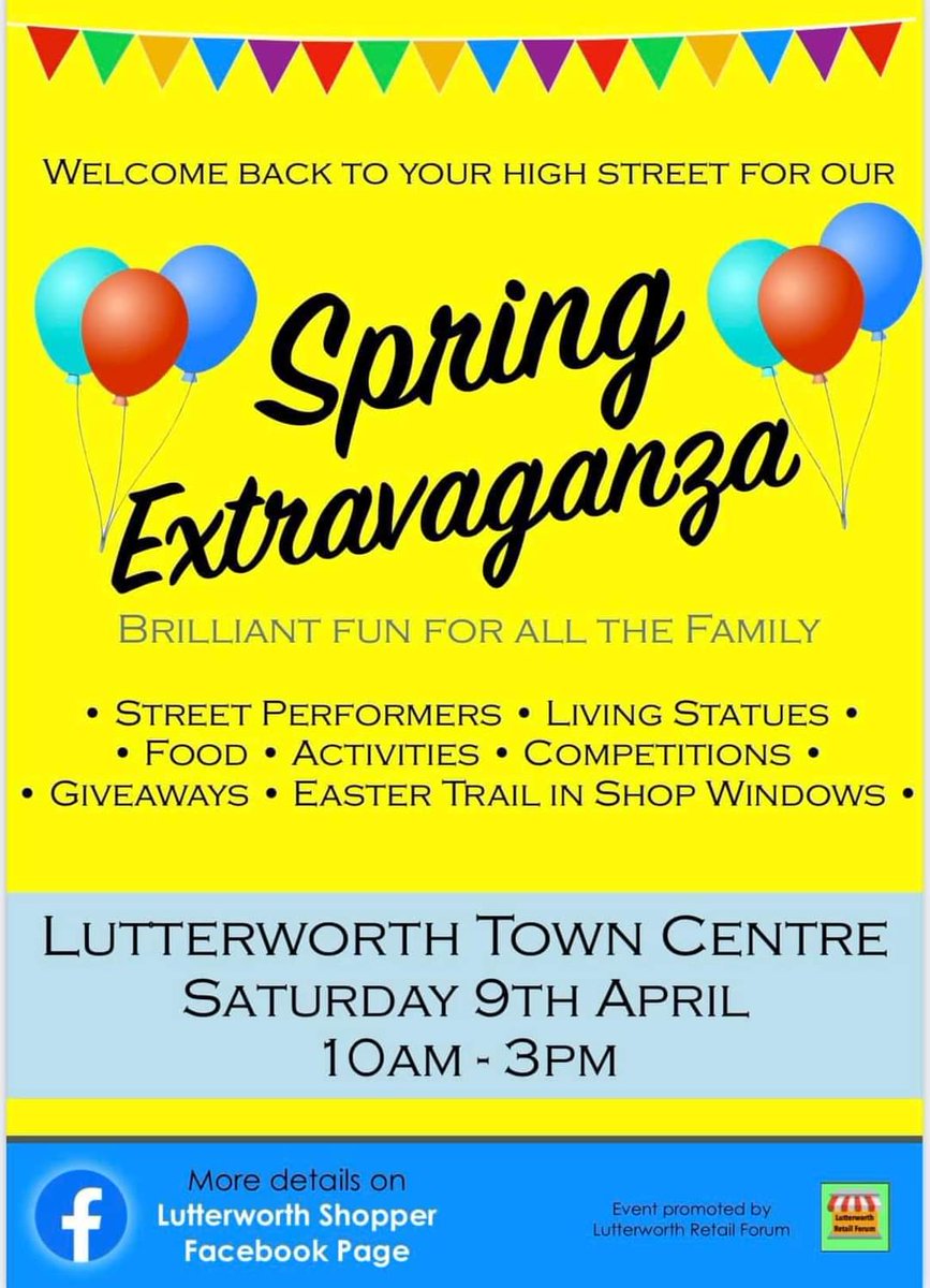 TownLutterworth's tweet photo. I will also be there to support our wonderful local shops and businesses https://t.co/LTH5pdoYR4