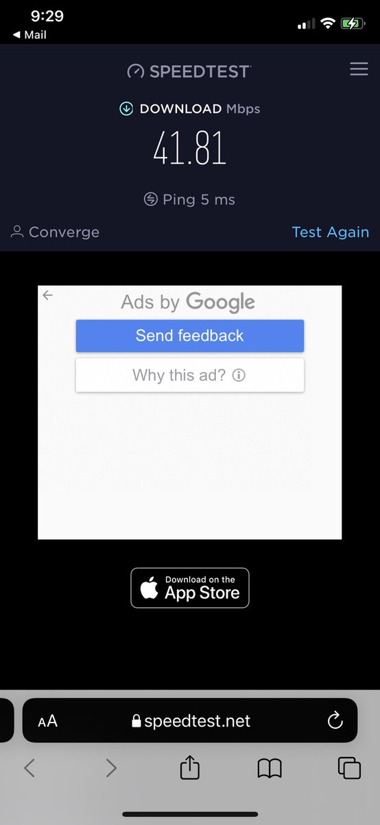 JaNicsx's tweet photo. #showoffyourspeed #ExperienceBetter #ConvergeSpeedtestChallenge https://t.co/kjLknedM0X