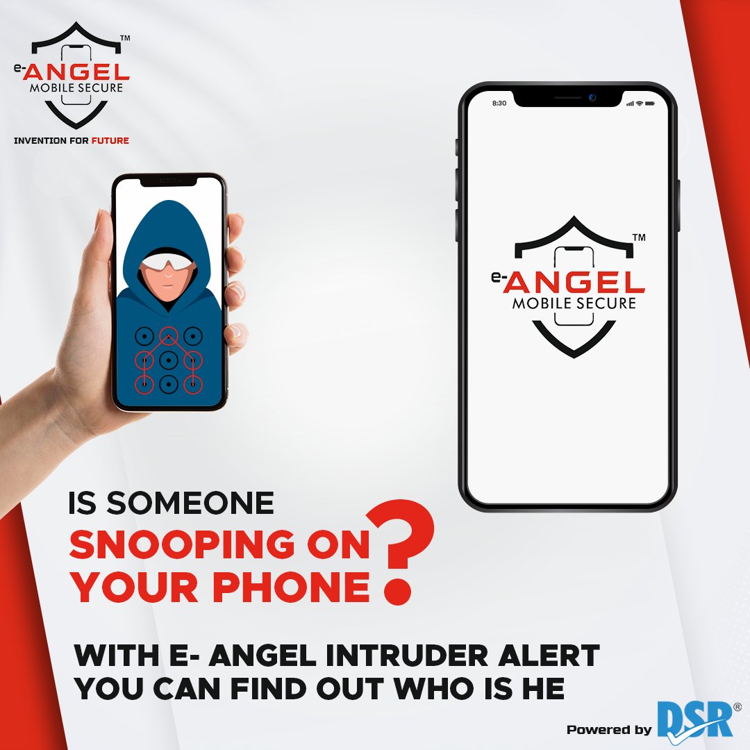 secure_angel's tweet photo. Are you afraid of someone interfering with your smartphone?

Well, E-Angel Mobile Secure has an E-Angel Intruder Alert to help you catch the real culprit who is trying to harm your handset.

#eangel  #securtyguard #mobilephone  #mondayvibes #security https://t.co/YN74N6HJ9L