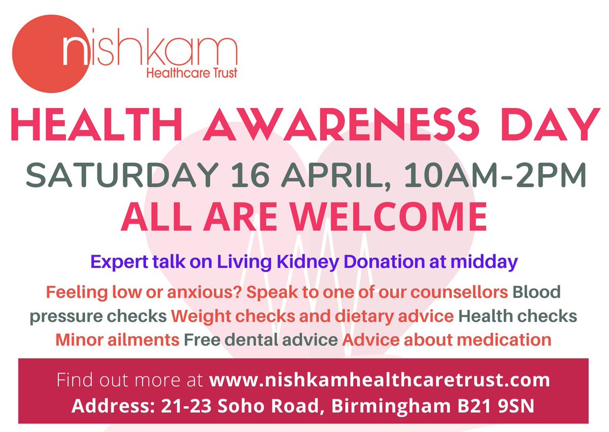 NishkamHC's tweet photo. All are welcome. Please share with your networks. https://t.co/qJtWrIi8g7