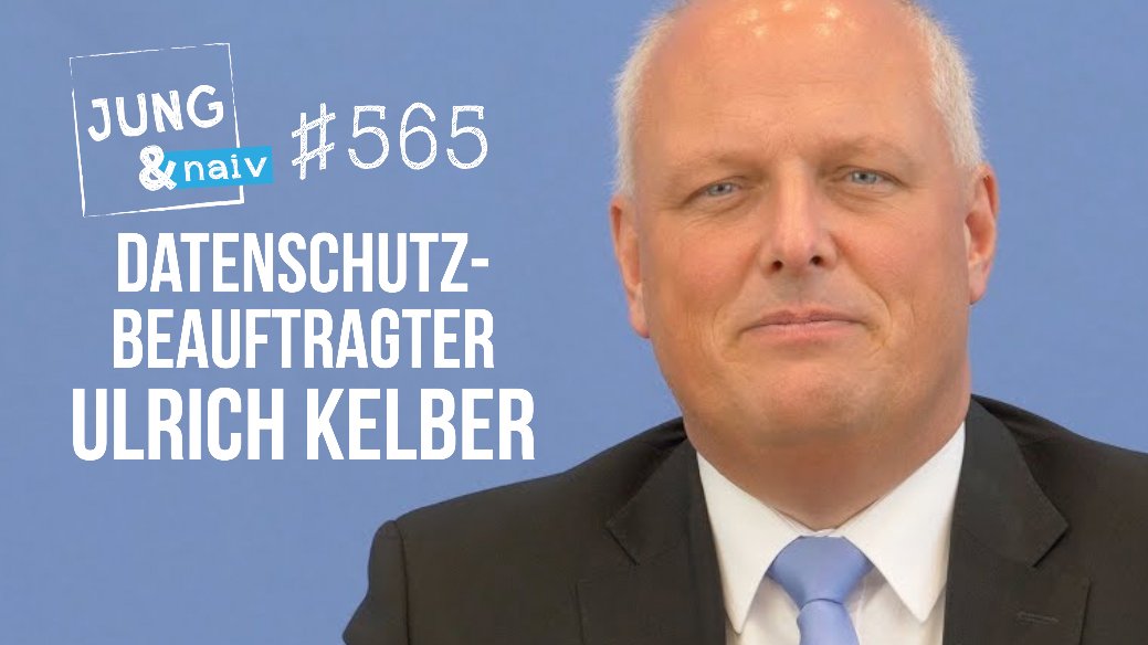 Zum Vormerken: Morgen, ab 17:30 Uhr, ist der Bundesdatenschutzbeauftragte @UlrichKelber LIVE zu Gast bei <a href="/JungNaiv/">Jung & Naiv</a> youtu.be/5GInqZzuvok

Habt ihr Fragen zum deutschen Datenschutz, zu Datenkraken etc? Her damit!