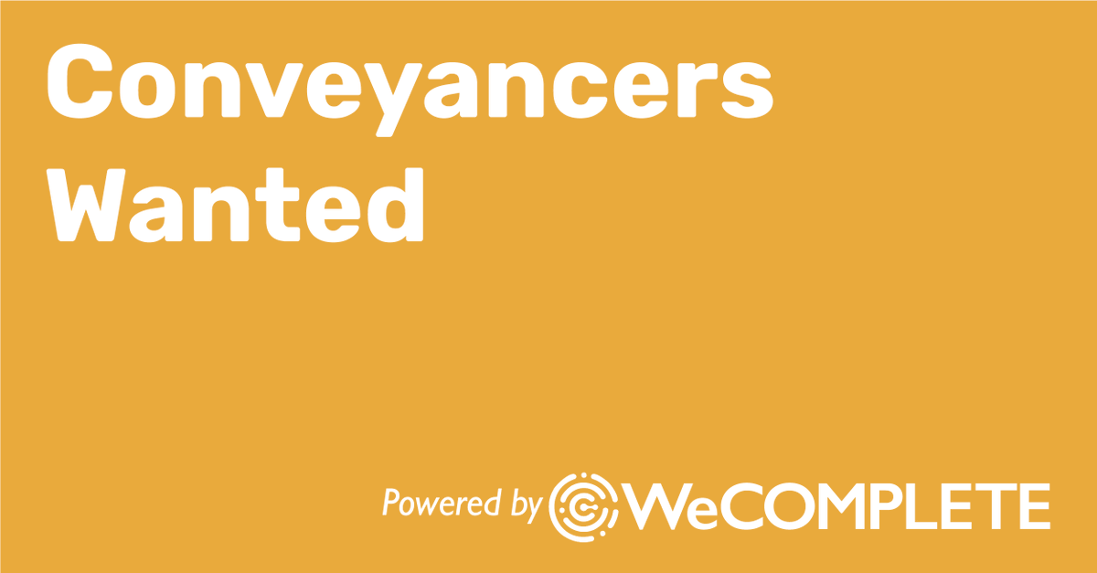 #Conveyancers, have you got capacity? We've got work directly from introduced!

At WeCOMPLETE we provide legal teams with an instant quoting tool integrated into estate agents, mortgage brokers and comparison sites.