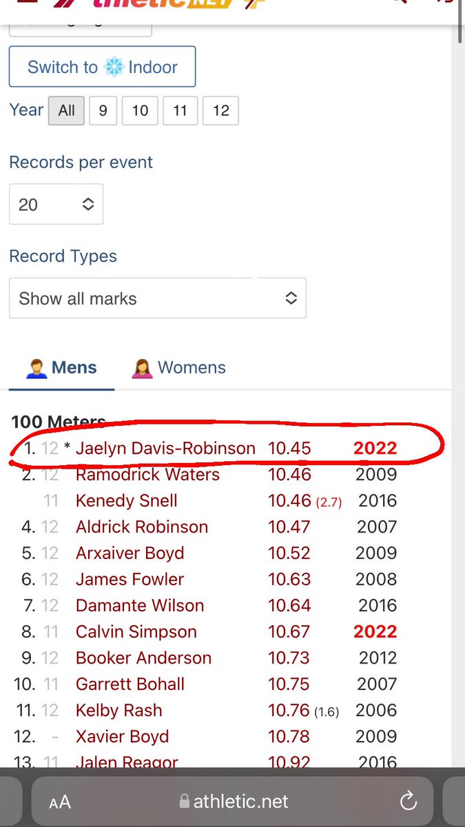 jaelyndrobinson's tweet photo. Blessed to say I now hold the All Time 100m record at my school! https://t.co/bNpEDxskVQ