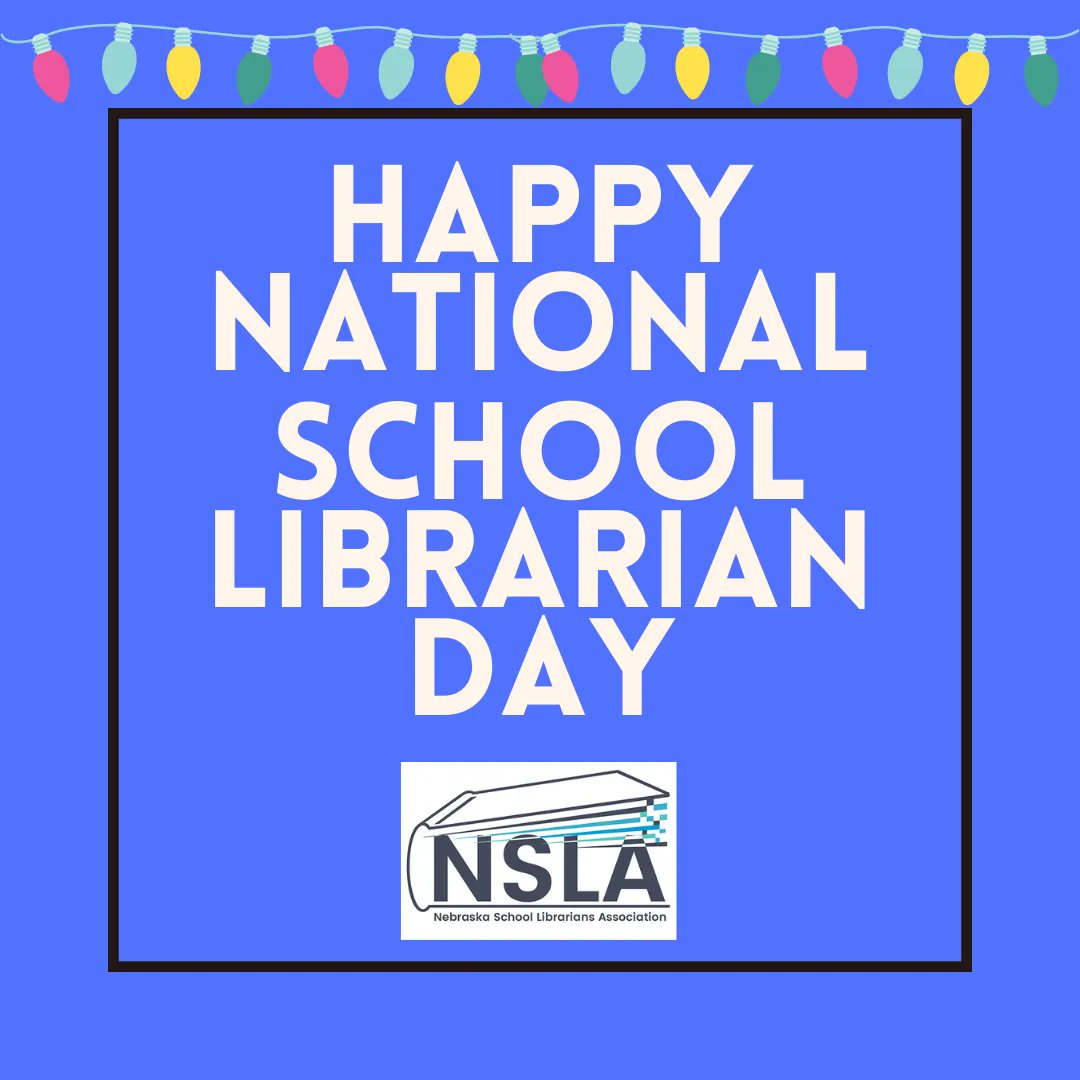 NSLAorg's tweet photo. Happy National School Librarians Day!
We are wildly proud of our profession and happy to support school librarians. 💙 https://t.co/nbufUUMkHW