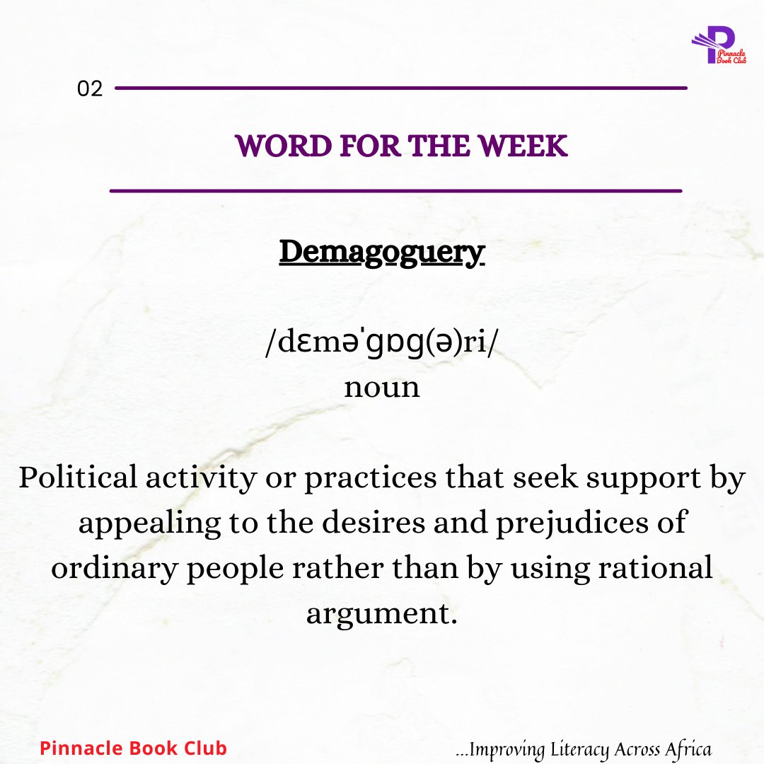 Pinnacle_books's tweet photo. As campaigns and general elections draw near in Nigeria, it is important to pay attention to the candidates seeking elective positions. 

Watch out for what is said, unsaid and implied 

#Election #Generalelections #2023 #bookstagram #Word #newwords https://t.co/FLXsVMQDbS