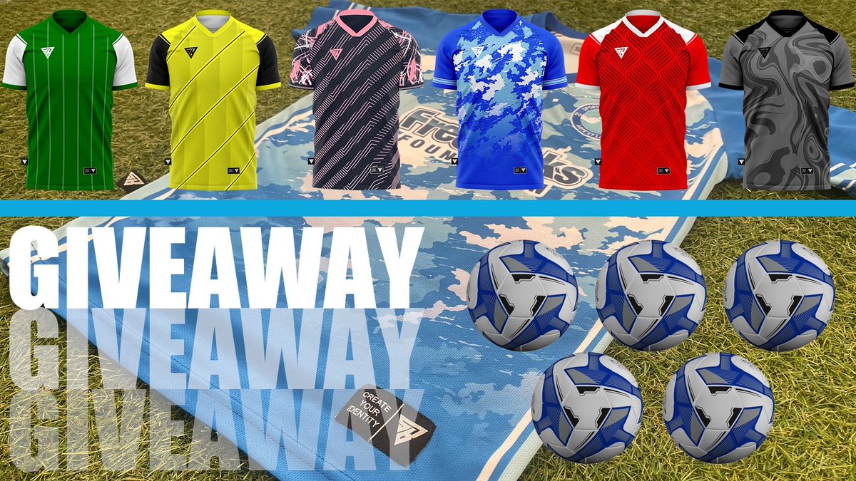 APRIL GIVEAWAY 👀

Win 15 bespoke match shirts &amp; 5 personalised match balls!

To enter:
1. Follow @SportyBitsUK
2. RT
3. Comment with the club entering for

Entries close at 10am 2nd May

#competition #giveaway #enter #grassrootsfootball #football #win #newkit #grassroots #sports
