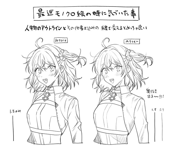 モノクロ絵について考えてみた 