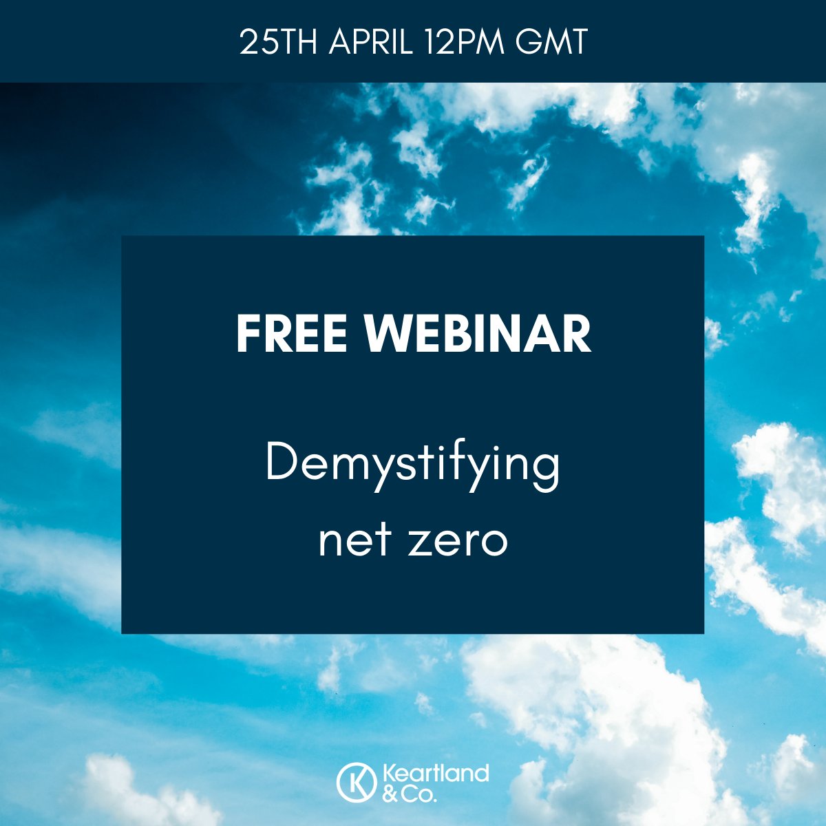 With all the talk about net zero, it can feel like you're expected to understand it all. If you don't then that's perfectly normal. 

I'll be hosting a fireside chat with net zero expert David Hawes on 25th April at 12pm BST. Book your free place here eventbrite.co.uk/e/demystifying…