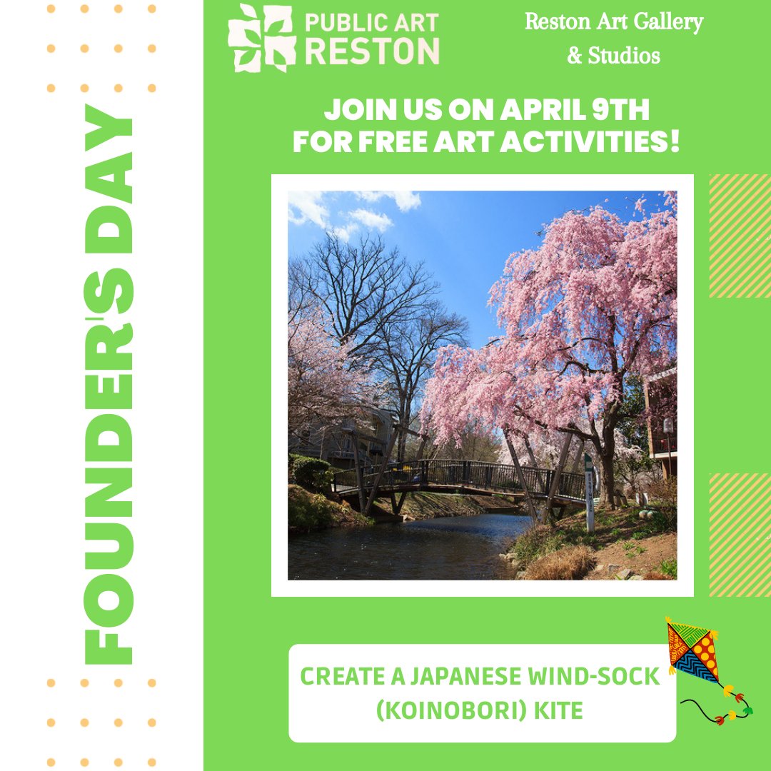 Reston's Founder's Day Countdown! 6 days to the celebrations with art activities, performances, a bi-lingual birthday party, films, and so much more! More info at ow.ly/vI8450IxCsv

<a href="/restonmuseum/">Reston Museum</a>
@restoncommunitycenter
@restonartgallery
@restonassociation
@walteralcornfx