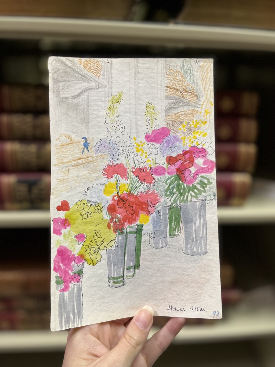 VMHCeducation's tweet photo. The weather is warmer, plants are blooming, and it's time to #SpringIntoTheCollection! First up are these sketches from artist Bee Dabney, an artist in the Abstract Expressionist movement of the post-World War II era. (VMHC Library RARE ND 1460.V8 o11 1964) #VMHC #VMHCeducation https://t.co/Z2kcWh8PSj