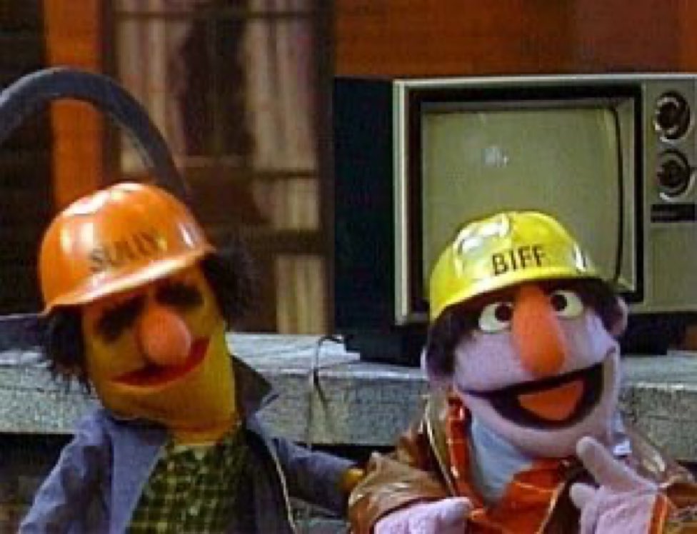 Super70sSports's tweet photo. These motherfuckers were the goddamn blue collar backbone of Sesame Street. https://t.co/pQEXkvKCpV