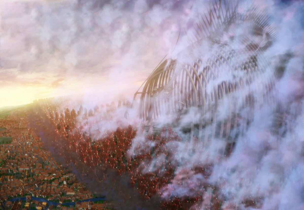 Itechz_'s tweet photo. ''The Rumbling''

Stitched by me.
#AttackOnTitan #ShingekiNoKyojin https://t.co/d4npvesUcG