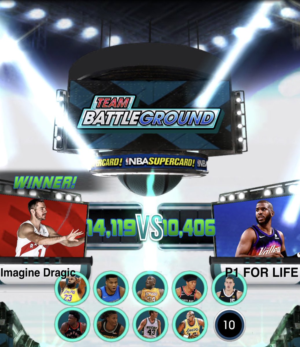 ImagineDragic's tweet photo. Game 🕹🎮 Over

Again… Again…

🥇🏆🏀💪

Want to win with us?  PM or request to join in the game!

#nbasupercard #NBA #supercard #nba2k #2k #basketball #CatDaddy #CatDaddyGames #2ksports https://t.co/hvlUvL6CYN