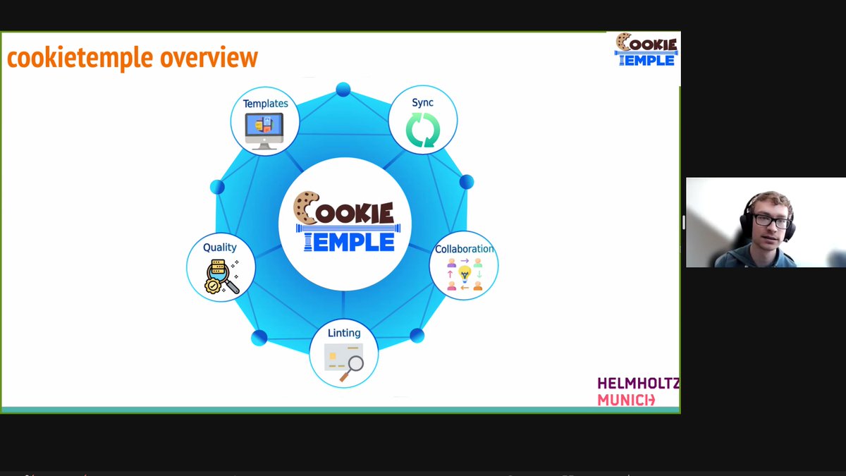 CompHealthMuc's tweet photo. 🎉Great #comphealth talk on #bestpractice #software from winners 🏆 @LukasHeumos & @jhagenberg👏
👉Developing from scratch?🧐Check out #cookietemple🍪which has a great number of programming templates
👉Need #support? 🤝Join a #codeclub & meet other newbies & pro developers👩💻👨💻 https://t.co/pPL80x67gz