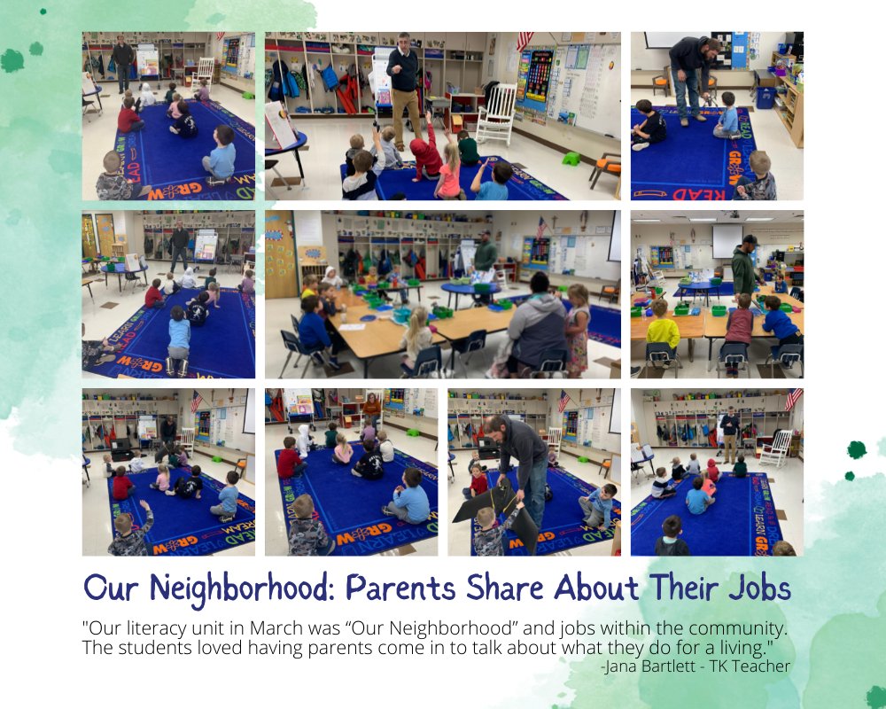 SEGaels's tweet photo. Special thanks to parents who came in to share with our TK students about your jobs. They loved learning from you!
.
.
.
#ourneighborhood #tkstudents #joblearning #parentsshare #stedmondcatholicschool #community #fortdodge https://t.co/h9jS4uj2Qs