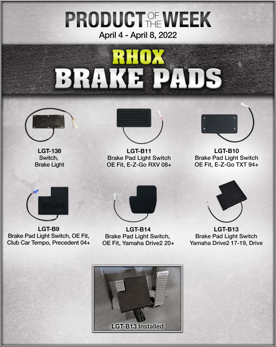Red Hawk Product of the Week 4.4.22-4.8.22. Check out our RHOX Brake Pads! Please contact your Red Hawk dealer for pricing and availability.