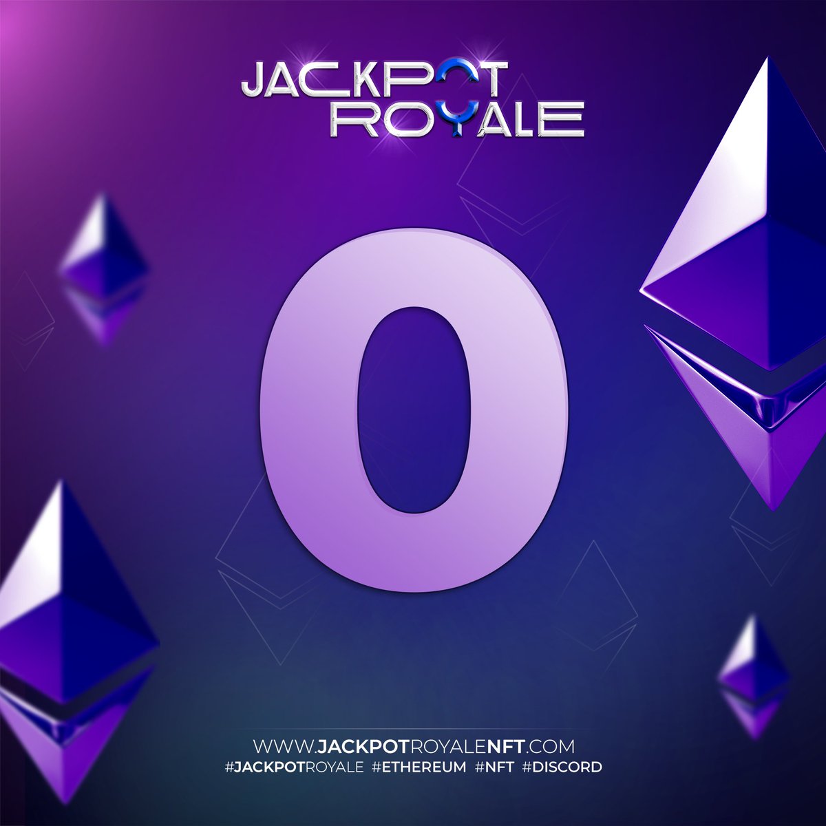 JackpotRoyale's tweet photo. Since we only had 19 NFTs minted in the first round, the first two digits were automatically zeros. 

That left us with the third digit being either 0 or 1. 

After the live raffle on our Discord, the third winning digit was 0! 

Tune in tomorrow to see the fourth winning digit. https://t.co/WZxKjIcC0n