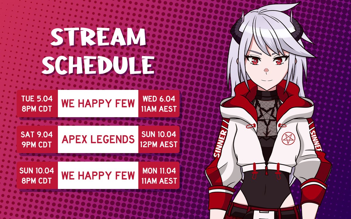 ‼️ Stream schedule for the week ‼️

More HAPPY™️ times ahead!