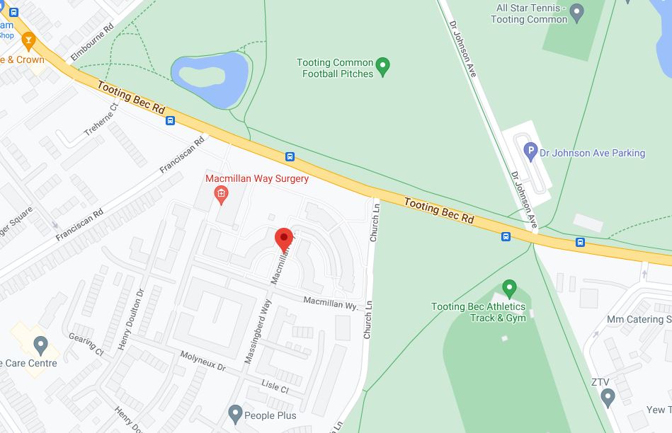 LondonFire's tweet image. Four fire engines and around 25 firefighters have been called to reports of fire on Macmillan Way in #Tooting More info follows