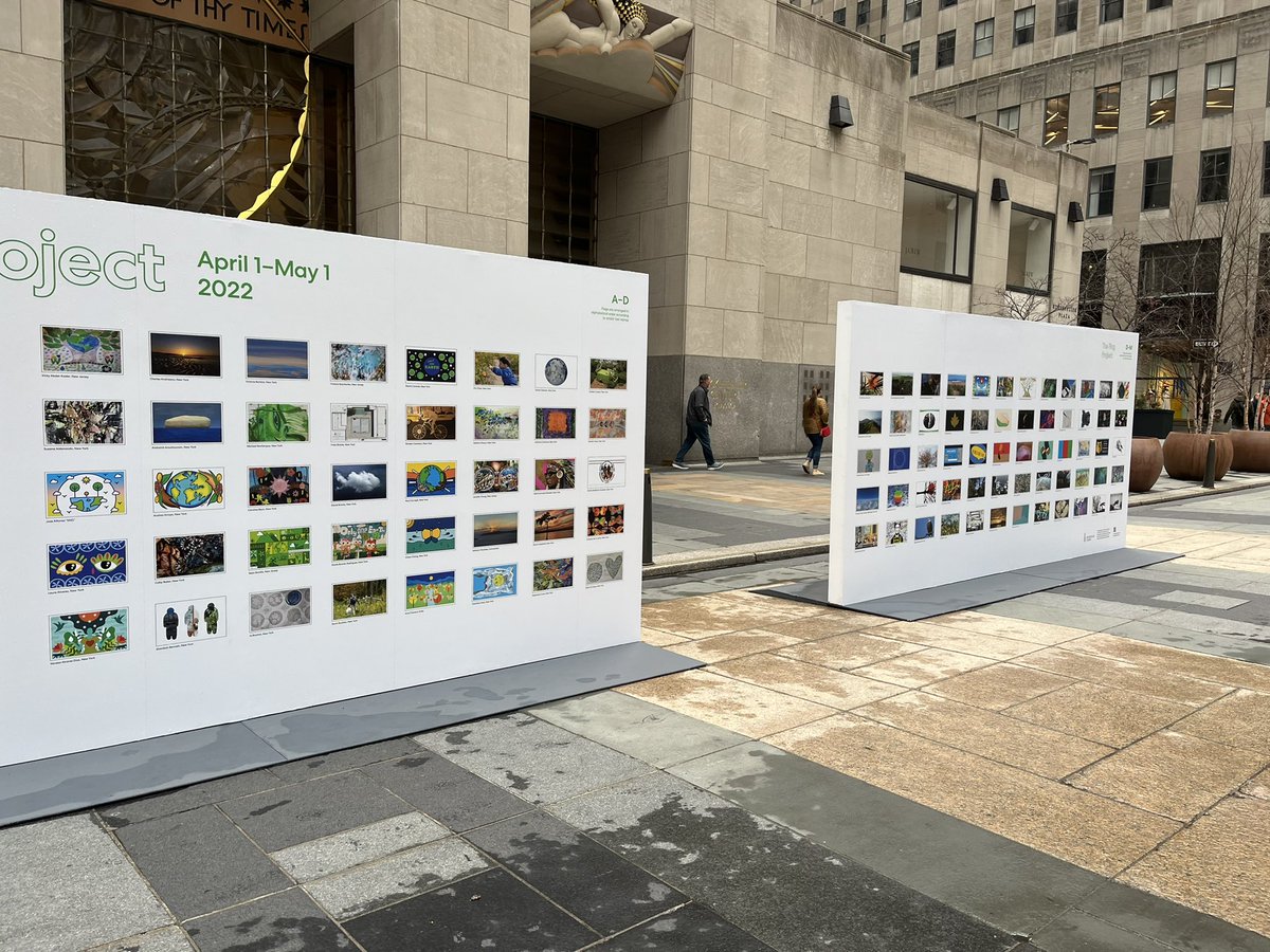 kristen_fulmer's tweet photo. Shout out to @ClimateMuseum for continuing to use art to elevate the climate movement! Check out the latest crowdsourced community art project called #TheFlagProject in collaboration with @UNEP in @rockcenternyc’s plaza to commemorate #EarthMonth! 🌎 https://t.co/0Oh8aYp1sI
