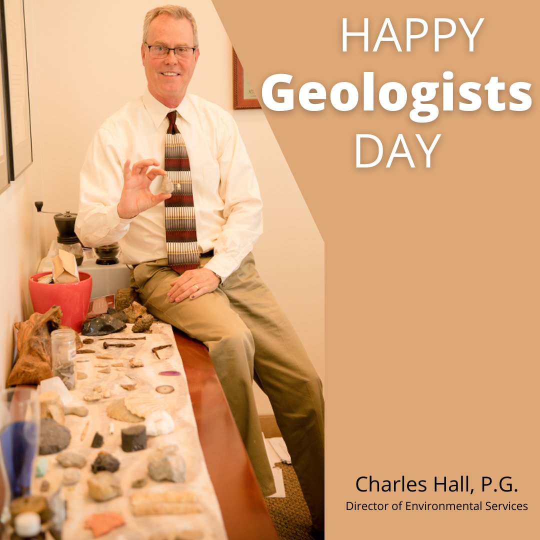 MSA_PC's tweet photo. Happy Geologists Day!
Why not start off Monday by acknowledging our talented Geologist, Charles Hall, P.G.

Charles is also a Partner of the firm and leads our Environmental Team.
We value your role, Charles and enjoy "talking rocks" with you on the daily. https://t.co/innbN80ymU