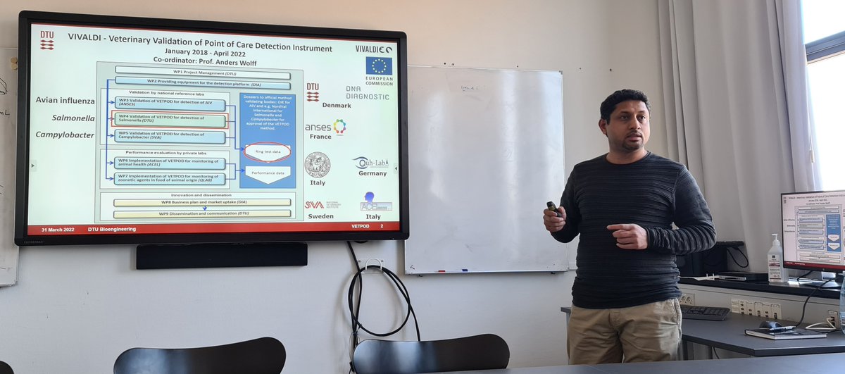 An interactive session on showcasing VETPOD validation at the Departmental research forum of DTU- Bioengineering 
<a href="/EuVivaldi/">VIVALDI PROJECT</a>
 March 31, 2022