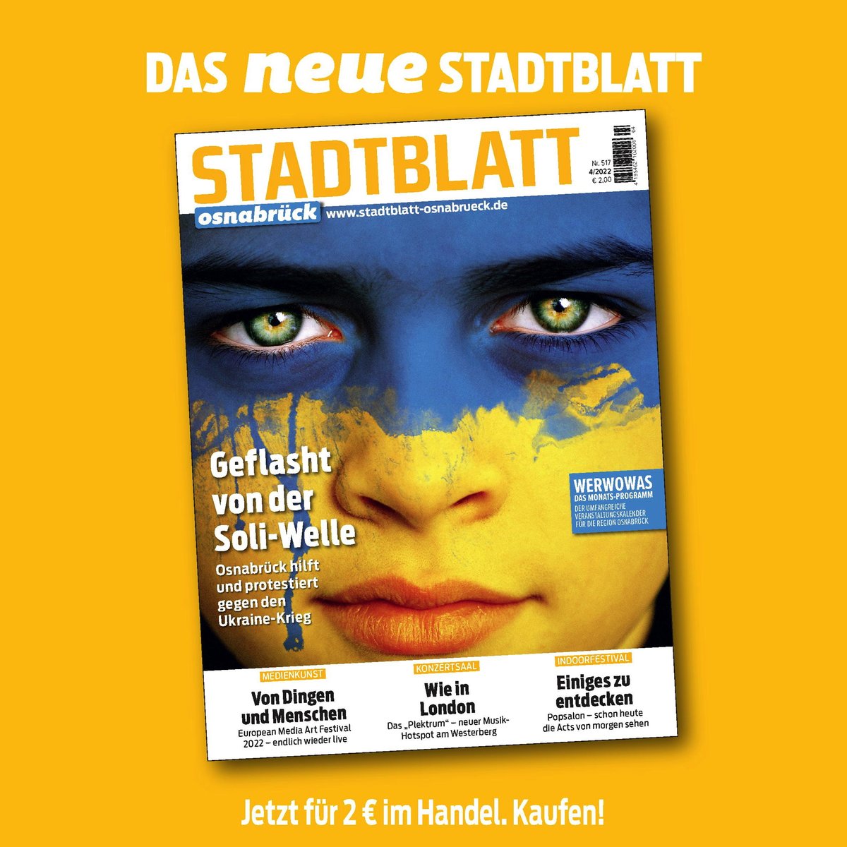 STADTBLATT_OS's tweet photo. Solidarität.

#stadtblatt #osnabrück #stadtblattosnabrück
__ __
Du willst das STADTBLATT jeden Monat direkt nach Hause geliefert bekommen? https://t.co/yVqtH17lg2
#stadtblatt #osnabrück #stadtblattosnabrück https://t.co/FJuT2CECfd