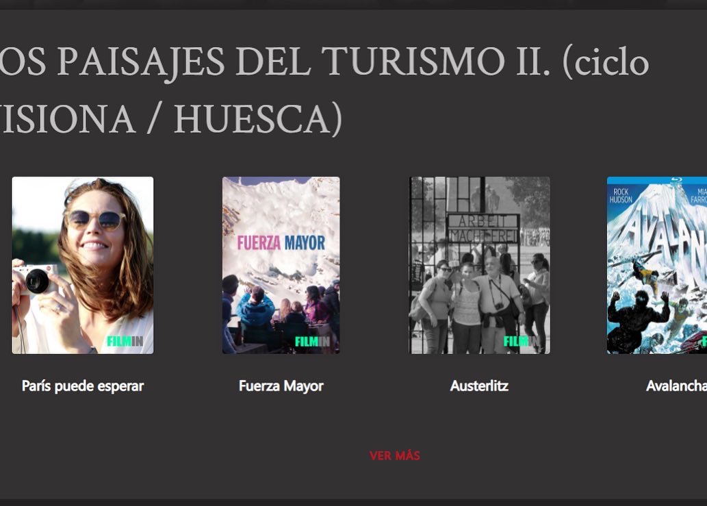 Si eres usuario de las bibliotecas públicas municipales de la provincia de Huesca, puedes disfrutar del #cicloaudiovisual ‘Imaginarios colectivos: la construcción de la imagen turística’, con más de 30 títulos relacionados con el #turismo 📽Regístrate en huesca.efilm.online